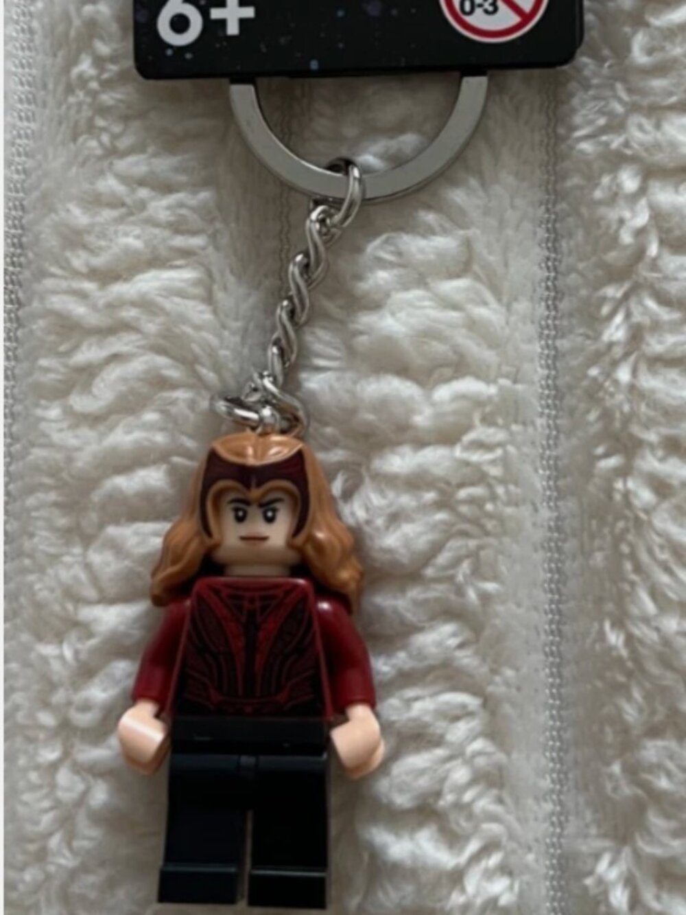 LEGO MARVEL INFINITY SAGA SCARLET WITCH MINIFIGURE KEY CHAIN-#854241-NWT!